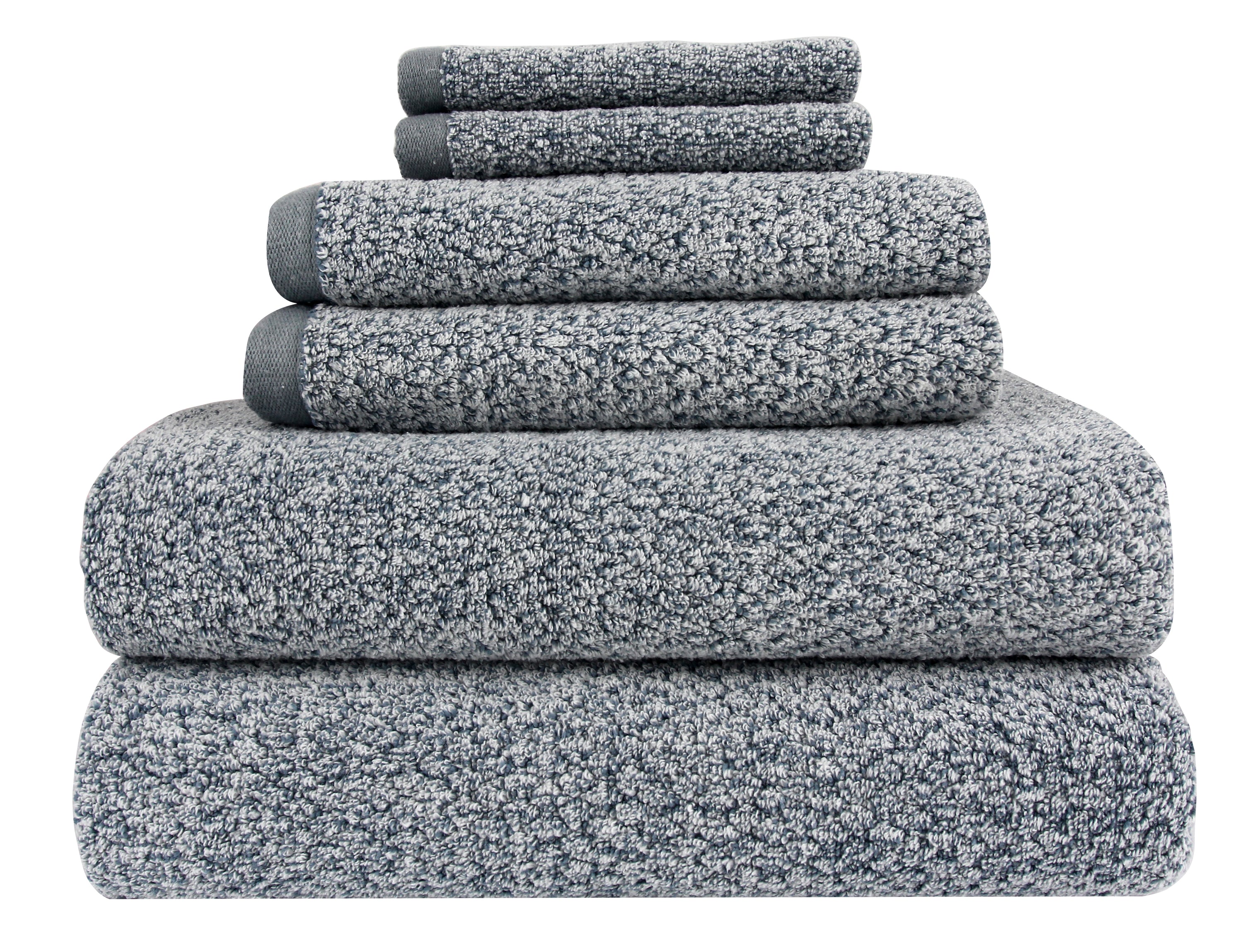 Signature Heathered Towel, 6 PC SET