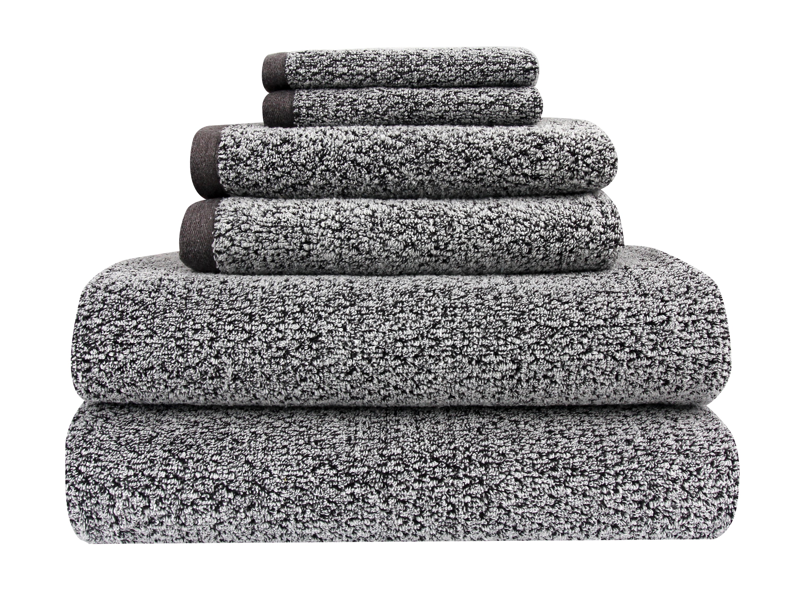 Signature Heathered Towel, 6 PC SET
