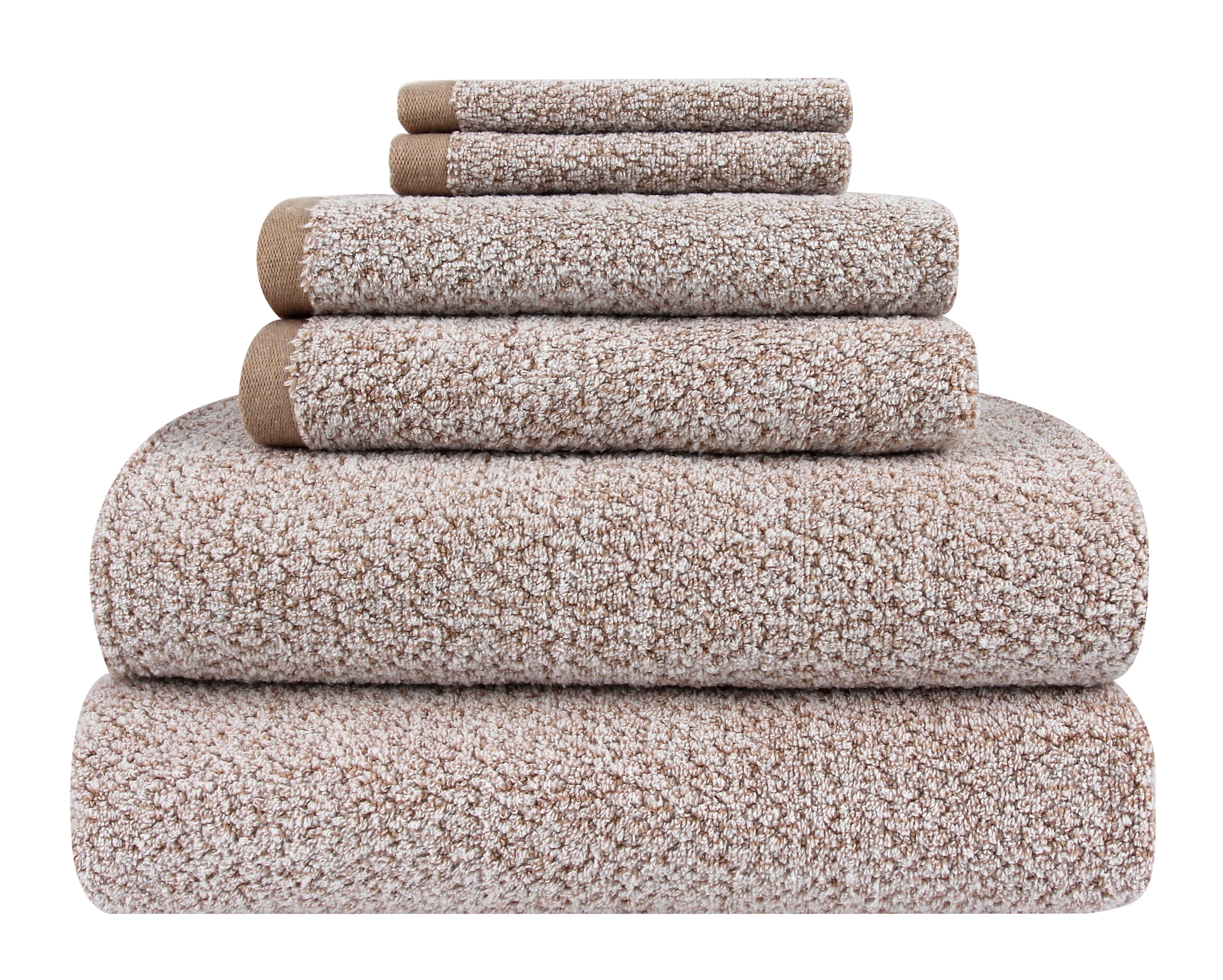 Signature Heathered Towel, 6 PC SET