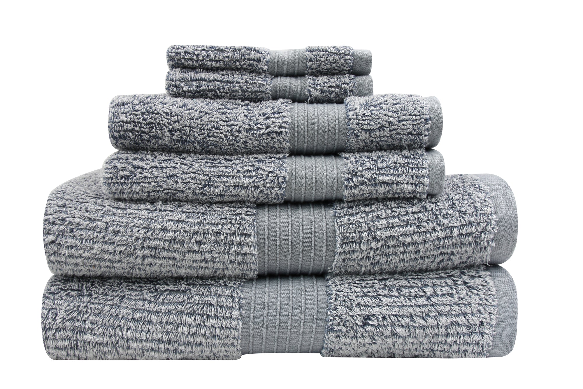 Farberware By Everplush Ribbed Plush Towel -6 PC Towel Set