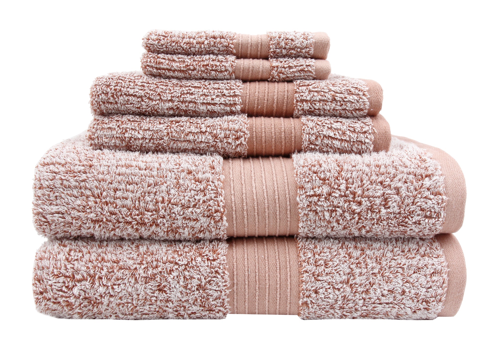 Farberware By Everplush Ribbed Plush Towel -6 PC Towel Set