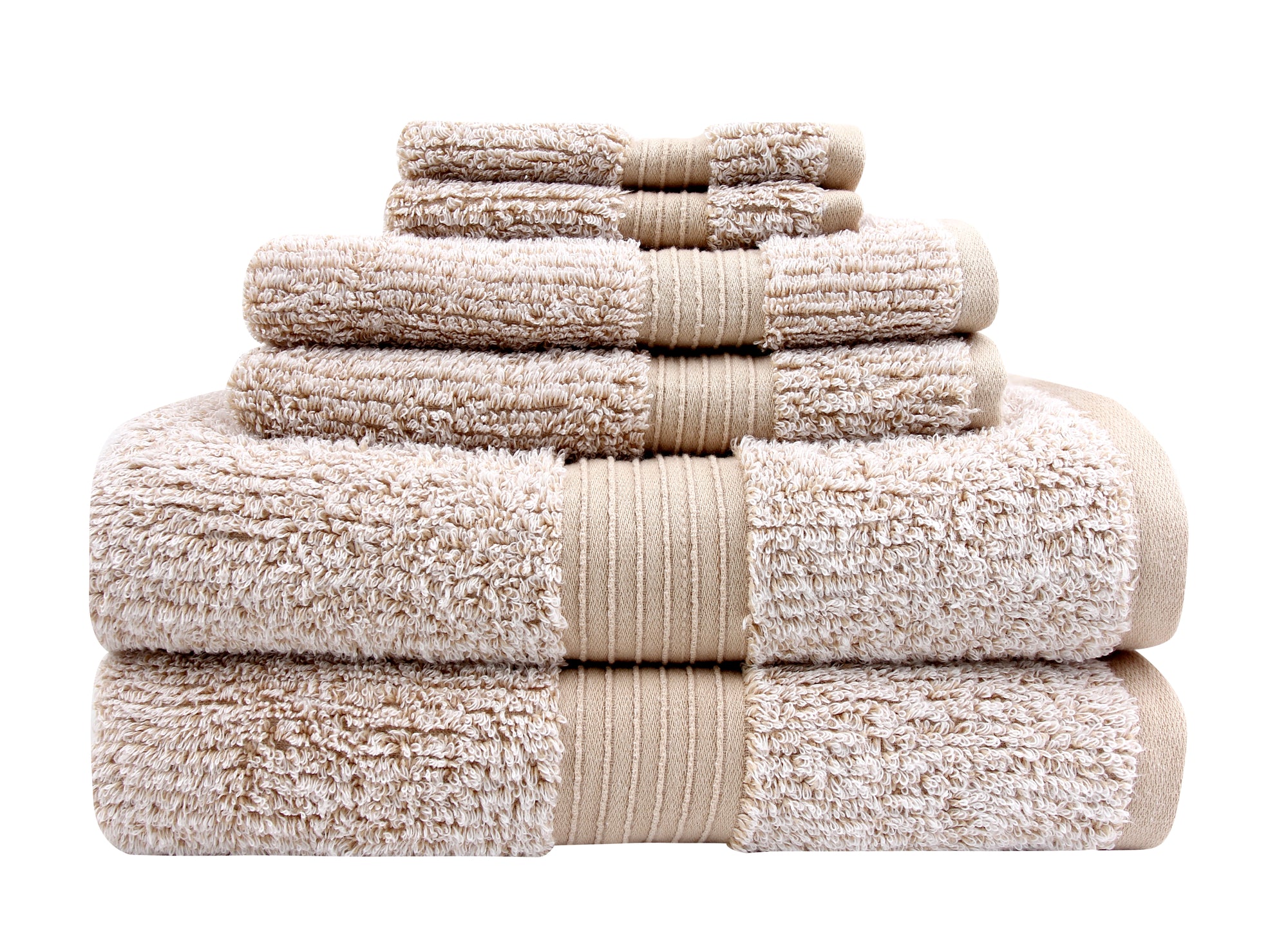 Farberware By Everplush Ribbed Plush Towel -6 PC Towel Set